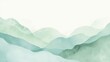 © LIYAN - Minimal abstract watercolor background with soft green gradient waves, calm nature inspired design