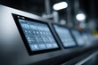 © Phiwporn - Close-up AI-driven monitoring system screen above automated food production conveyor displaying quality control and safety data in real-time perfect for future-ready manufacturing branding