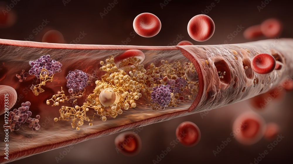 Bleeding Disorders Awareness Week. Scientific illustration of the blood ...