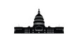 © MIRAJ02 - Dramatic black silhouette of the united states capitol building silhouette