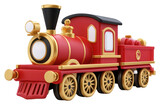 PNG Christmas toy train illustration locomotive transportation.