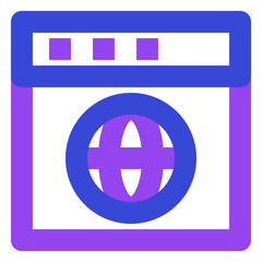 Wall Mural - web and seo twotone icon set