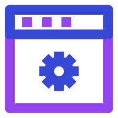 Wall Mural - web and seo twotone icon set