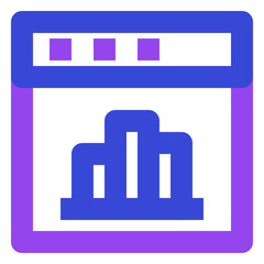 Wall Mural - web and seo twotone icon set