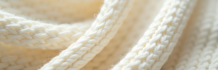 soft focus shot knit fabric texture illuminated gentle diffused light subtle shadows