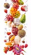 © Maciej - Mixed exotic fruits splash vertical