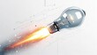 © Adib - Ignite your next big idea with a brilliant, high-speed lightbulb concept launching forward into innovation and success