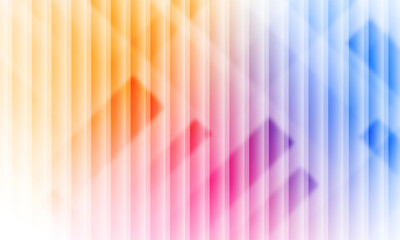 Wall Mural - Bright and modern abstract background with a vibrant orange, pink, and blue color gradient and soft geometric shapes.