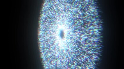 Wall Mural - Big Bang Abstract Explosion with Central Black Hole Point with Multi Colored Particles Stars Flowing Out.