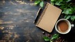 © Ummeya - Coffee break with notebook and pen for writing ideas and thoughts