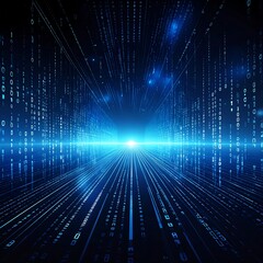 Digital pathway with binary code