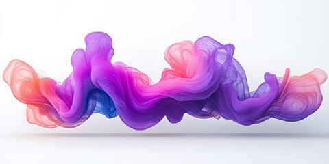 Sticker - a captivating dance of colorful inks swirling together in abstract fluid art for stunning visuals