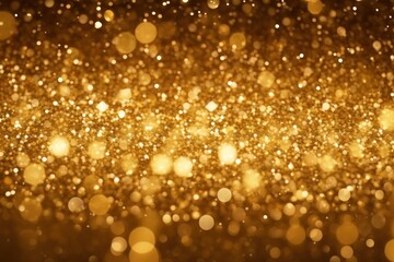 Wall Mural - Golden glitter backgrounds shiny illuminated.