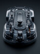 © Sumonrat - Modern design quality robotic lawn mower, dark background