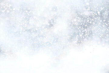Wall Mural - Blurred winter background with snow. 
