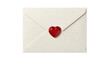 © Carlos - Isolated envelope sealed with a shiny red heart for a special someone, a letter of love