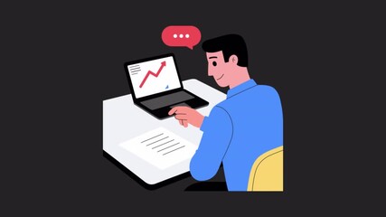 Customer Analysis animation Alpha channel 