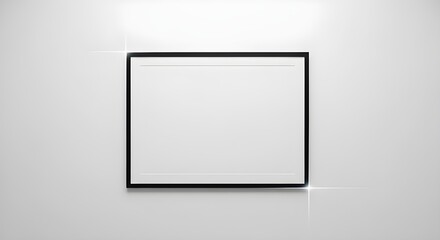blank white picture frame gallery display minimalist design