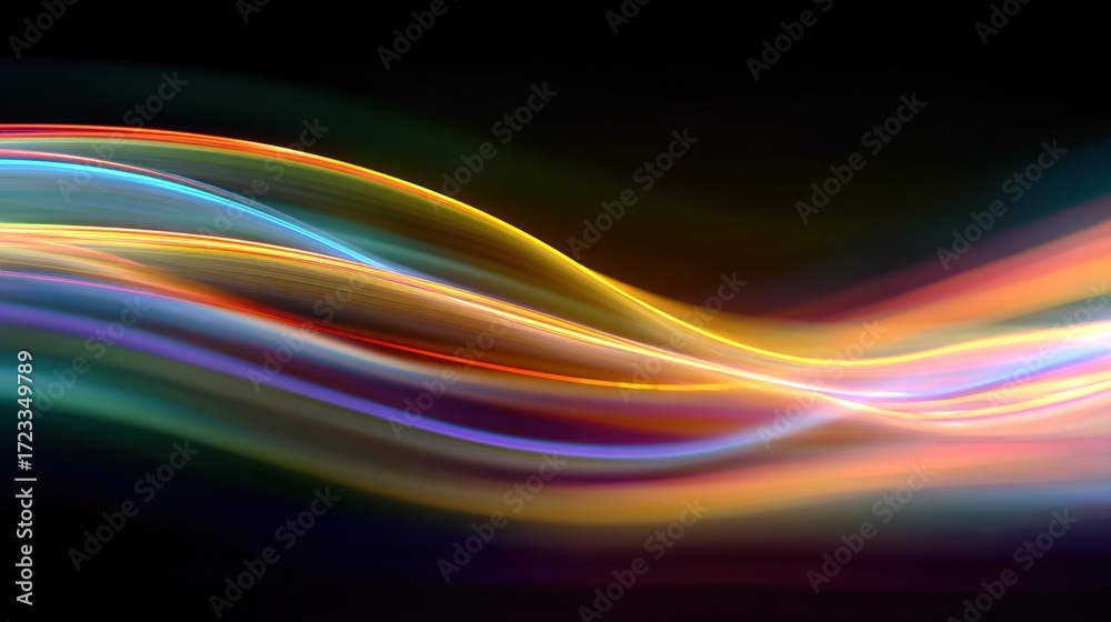 streak. Abstract motion blur with vibrant color streaks, conveying ...