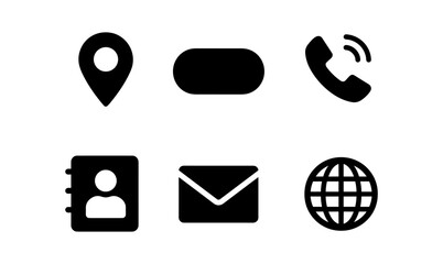 Wall Mural - Digital communication icons for messaging and connectivity design