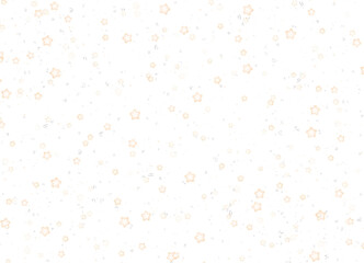 Wall Mural - Festive christmas confetti dust particles fall seamless shining stars glittering Bokeh with snowflakes on transparent background 