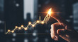 © Nur - Financial Growth Success Investment Strategy Business Development Chart Graph Upward Trend Data Analytics  Marketing  Economy Progress Innovation Technology Future Planning  Vision  Goal