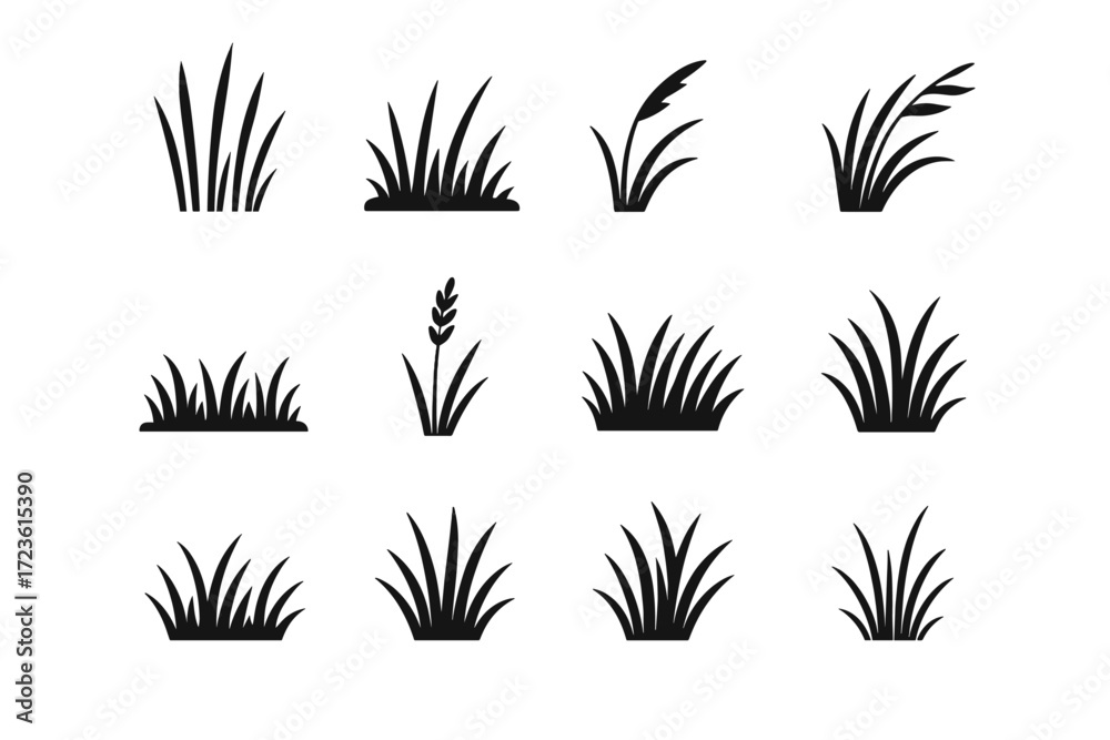 Prairie Icon Vector field icons horizon stalk thin edge icon stalks grass prairie ...