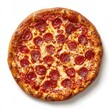 © Kawasan - Round pizza, topped with pepperoni and cheese