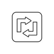 © cidcud graphic - Retweet Icon, Repost and Reshare Content Outline