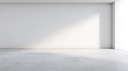 Wall Mural - Bright and Empty Minimalist Room with Polished Light Grey Floor