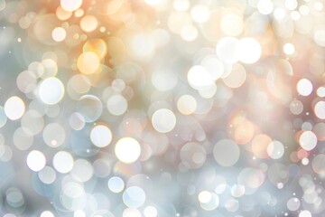Wall Mural - White bokeh backgrounds outdoors glitter.