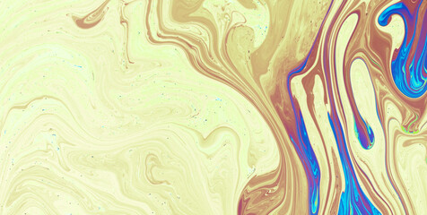 Wall Mural - The Enchanting Dance: Free-Flowing Colors in Liquid Art with an Ethereal Touch