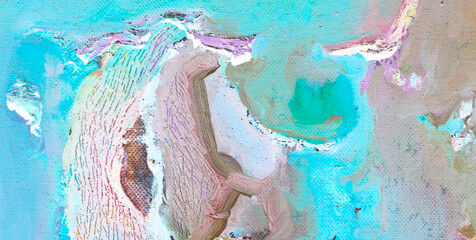 Canvas Print - Captivating Translucence: Unleashing the Charm of Liquid Art in Oil Paint
