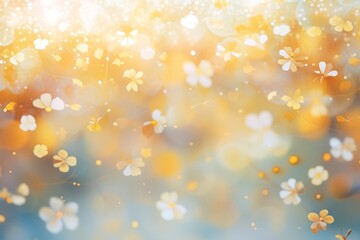 Wall Mural - Flower pattern bokeh effect background backgrounds outdoors blossom.