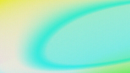 Wall Mural - Abstract gradient swirls of yellow teal and light blue create a dreamy soft focus background effect overlay