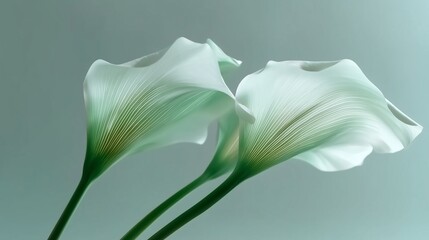 Wall Mural - Elegant background with calla lilies