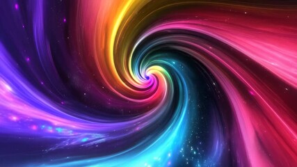 Wall Mural - Colorful swirling galaxy with vibrant hues and starry background in deep space, space galaxy background