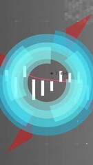 Wall Mural - Financial data and stock market analysis animation with graphs and arrows