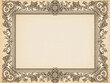 © HR - Ornate vintage decorative border with floral and scrollwork elements