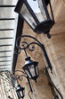 Porch and lighting of a mansion in Bordeaux France