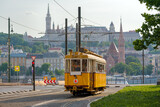 Vintage tram in Budapest