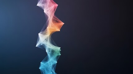 Wall Mural - Colorful line of lines that are connected to each other. The lines are in different colors and are arranged in a way that they look like they are connected to each other
