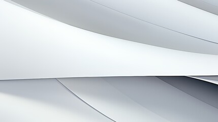 Wall Mural - white background with a curved white line in the middle. the line is the main focus of the image, an