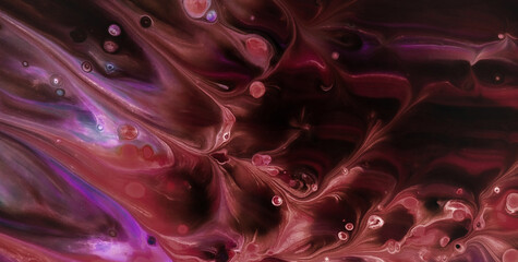 Canvas Print - Luminous Flow: Exploring the Magic of Liquid Art in Oil Paint