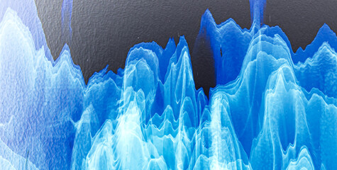 Canvas Print - Luminous Flow: Exploring the Magic of Liquid Art in Oil Paint