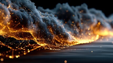 Wall Mural - Stunning Visualization of Data Representation in Abstract Form