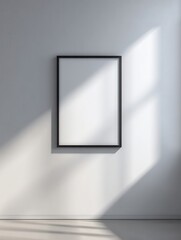 Wall Mural - Minimalist Empty Room with Clean White Wall and Natural Light