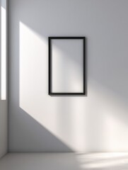 Wall Mural - Minimalist Empty Room with Clean White Walls and Natural Light