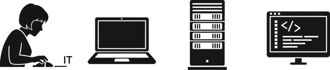 Modern IT solutions with sleek design for professional tech companies