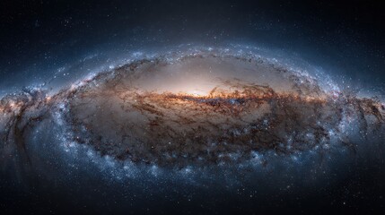 Wall Mural - Spiral Galaxy In Deep Space